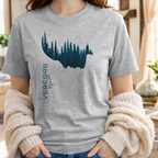 T-Shirt Unisexe en Coton Biologique -  Paysage Minimaliste