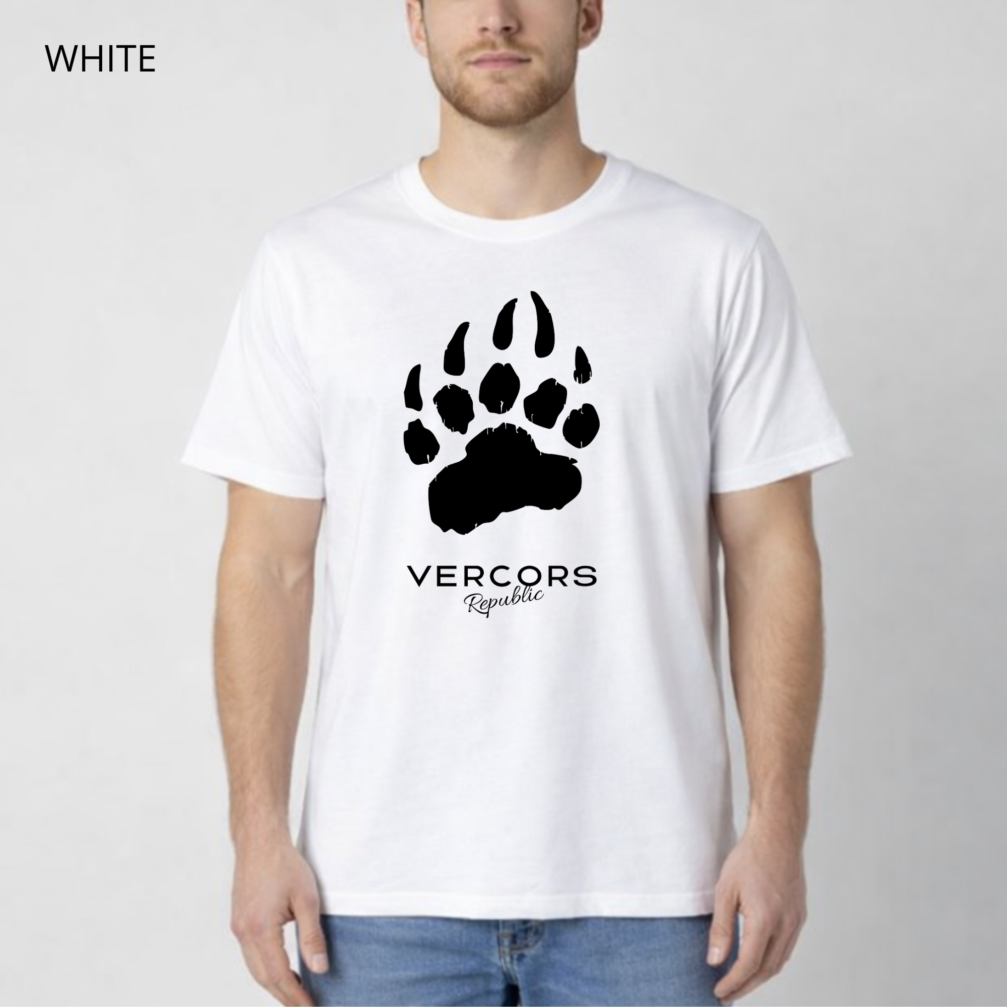 T-shirt unisexe en coton biologique - Griffes Larges Noir