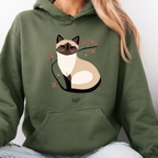 Sweat à Capuche - KNOP - Chat Crème