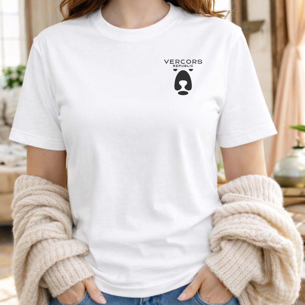 T-Shirt Unisexe en Coton Biologique - Logo Ours Noir