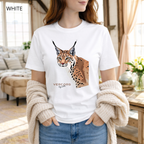T-shirt unisexe en coton biologique - Tête de Lynx