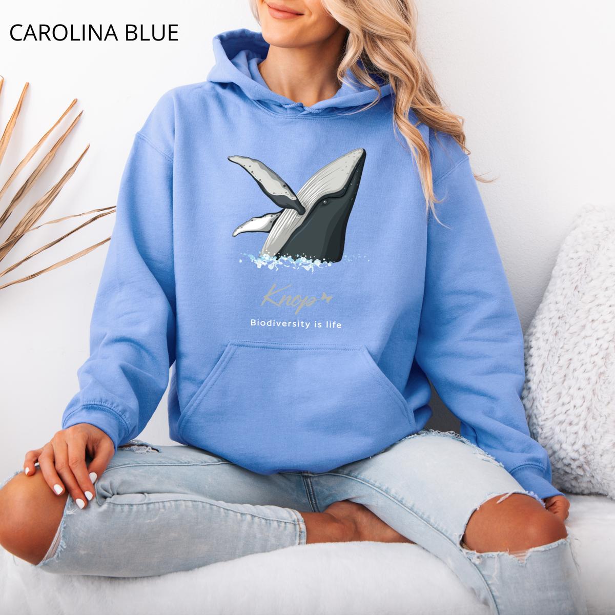 Sweat à Capuche - KNOP - Baleine Hors de l'Eau