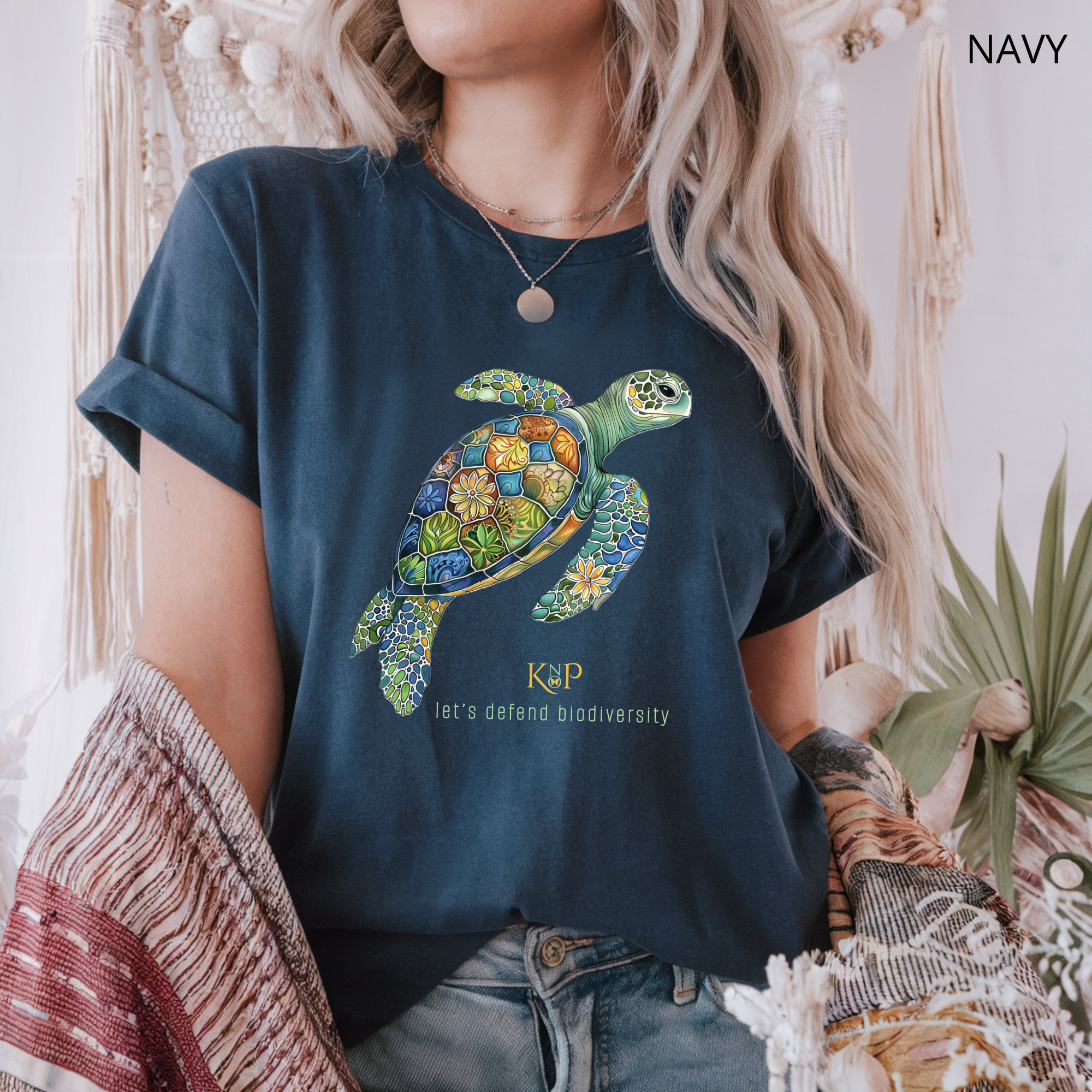 T-shirt classique unisexe - KNOP - Tortue Verte
