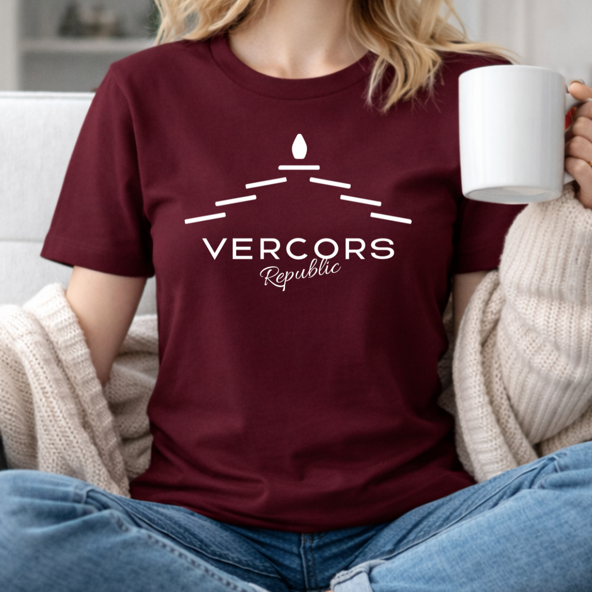 T-Shirt Unisexe en Coton Biologique - Lauzes Blanches