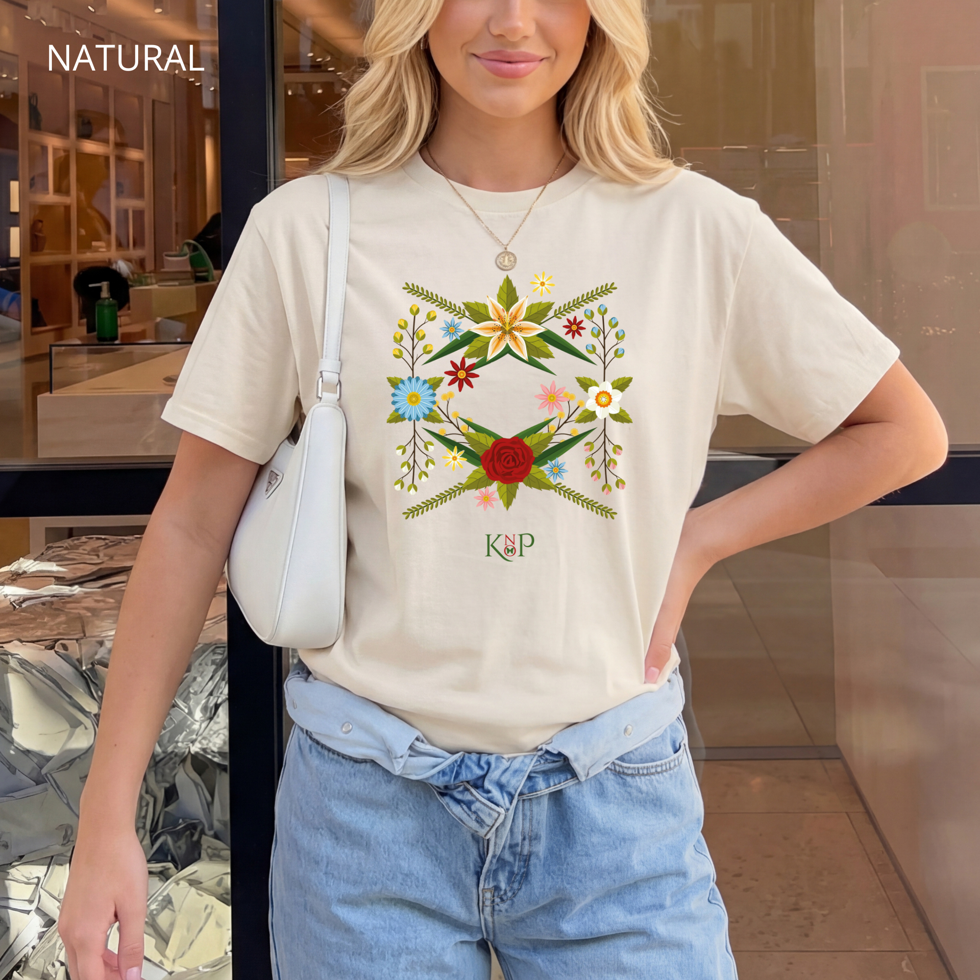 T-shirt classique unisexe - KNOP - Couronne de Fleurs