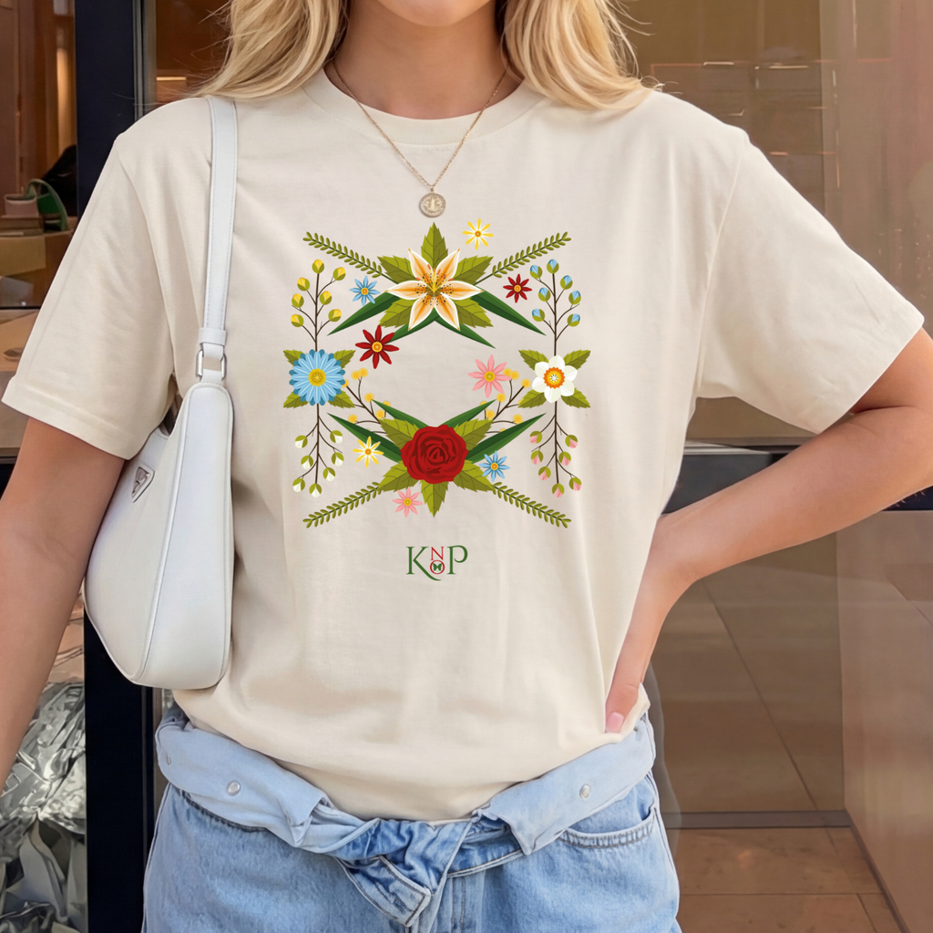 T-Shirt Classique Unisexe - KNOP - Couronne de Fleurs