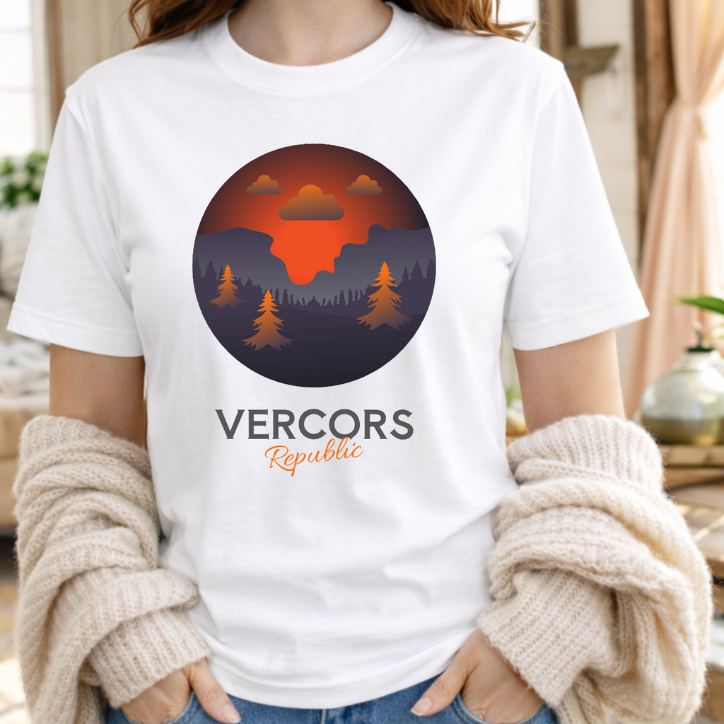 T-Shirt Unisexe en Coton Biologique - Foret en Rond