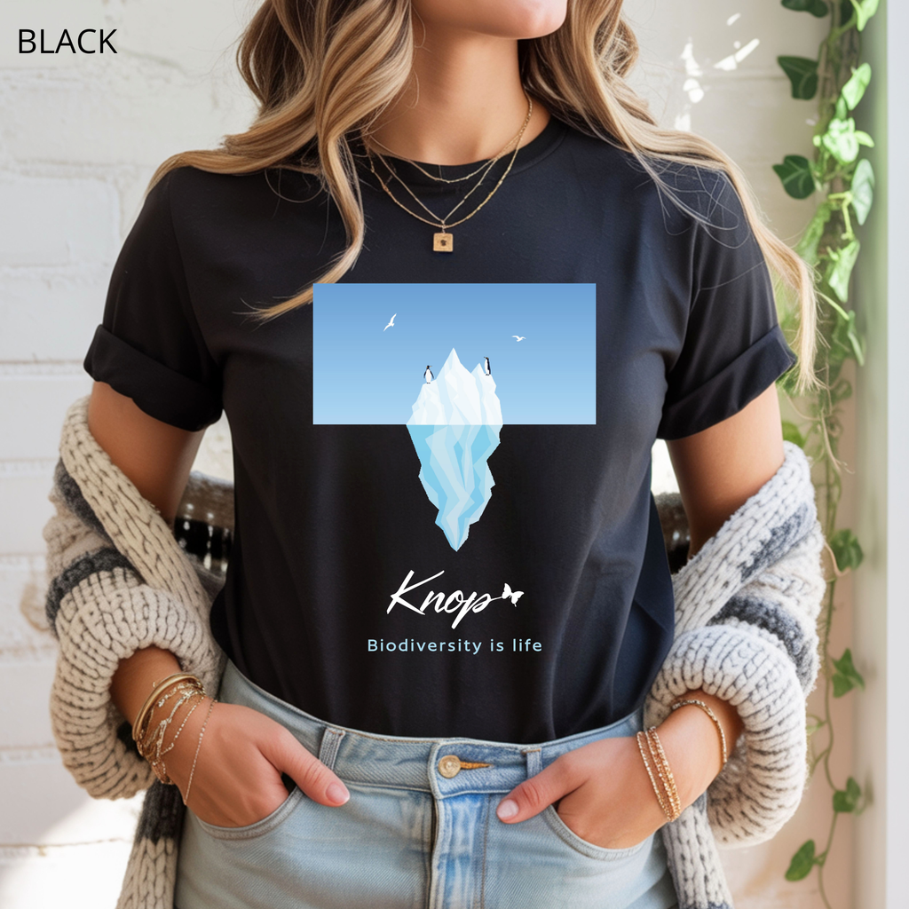 T-Shirt Classique Unisexe - KNOP - Pingouins sur un Iceberg