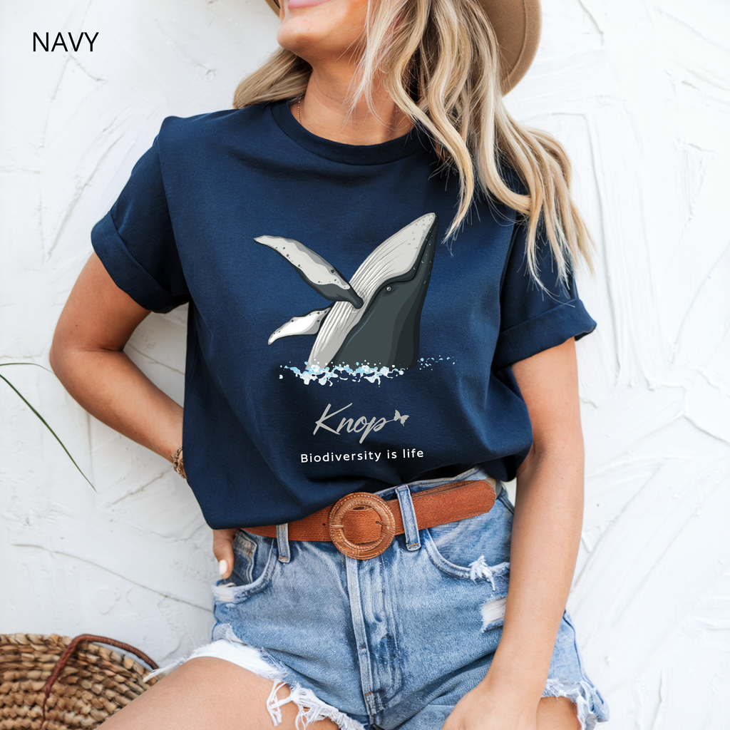 T-Shirt Classique Unisexe - KNOP - Baleine Hors de l'Eau