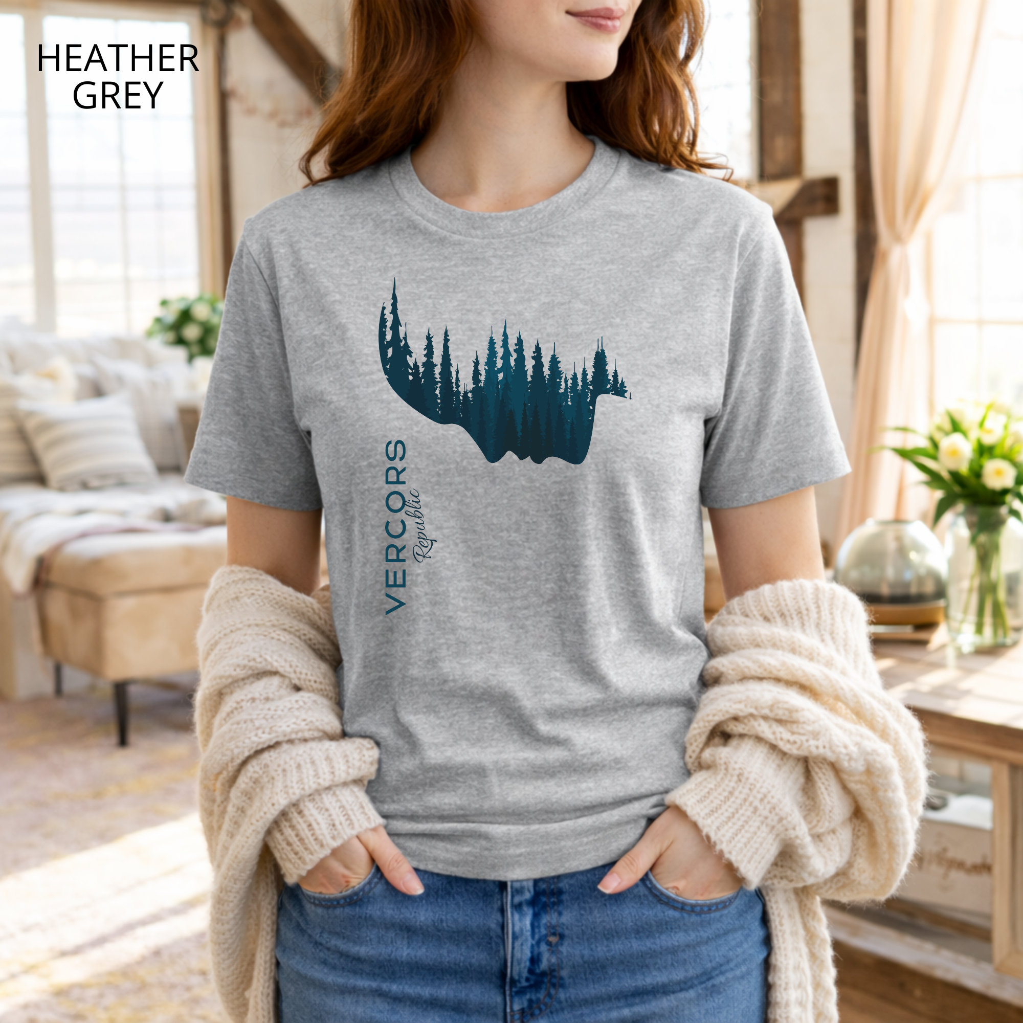 T-shirt unisexe en coton biologique - Femme Foret