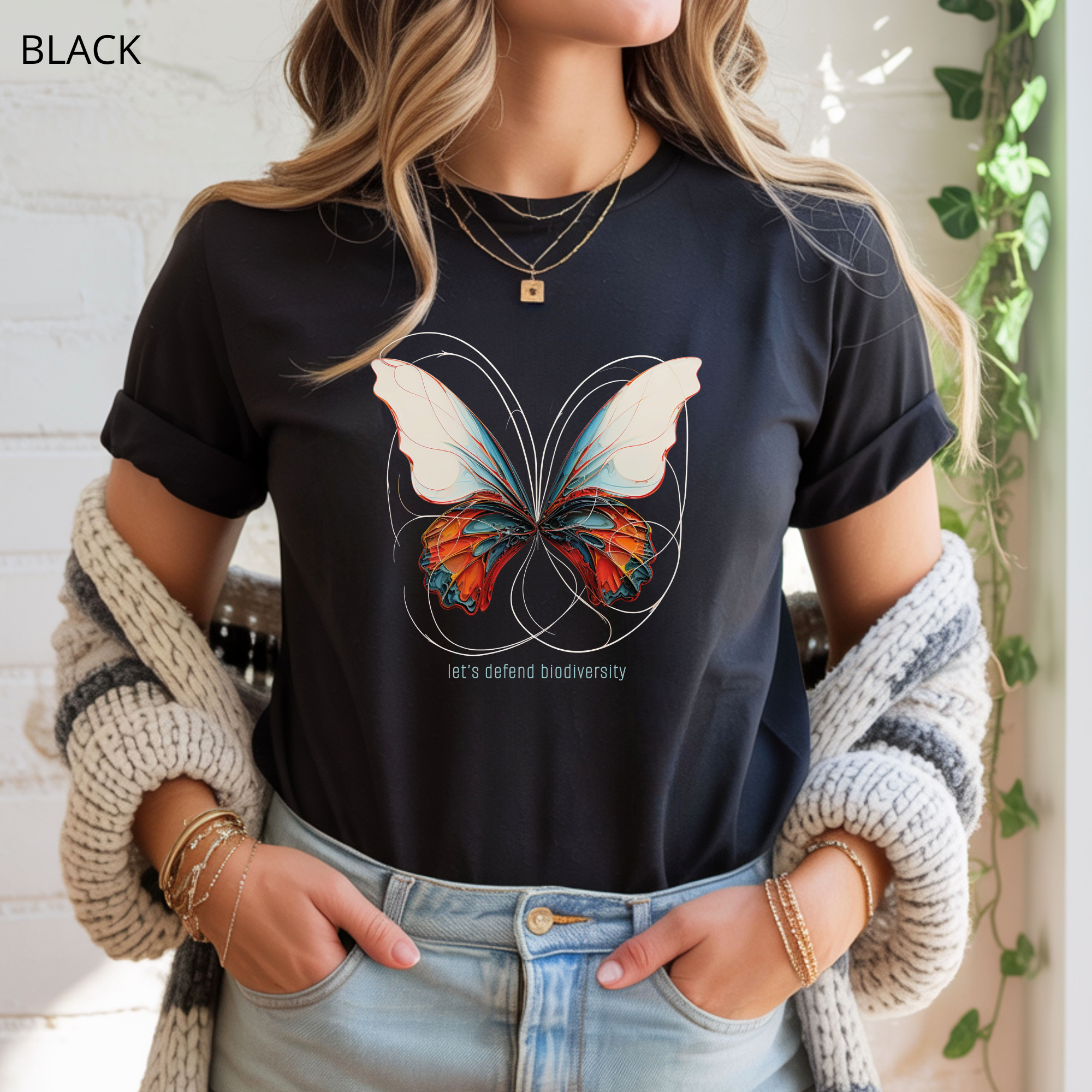 T-shirt classique unisexe - KNOP - Papillon à Longues Queues