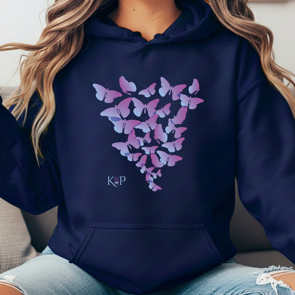 Sweat à Capuche - KNOP - Essaim de Papillons