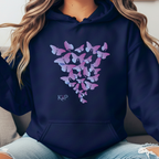 Sweat à Capuche - KNOP - Essaim de Papillons