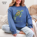 Sweat Unisexe à Col Rond - KNOP - Tortue Verte