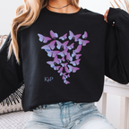 Unisex Crewneck Sweatshirt - KNOP - Butterfly Swarm