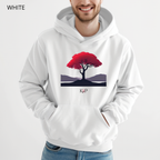 Sweat à capuche - KNOP - Arbre Rouge et Noir