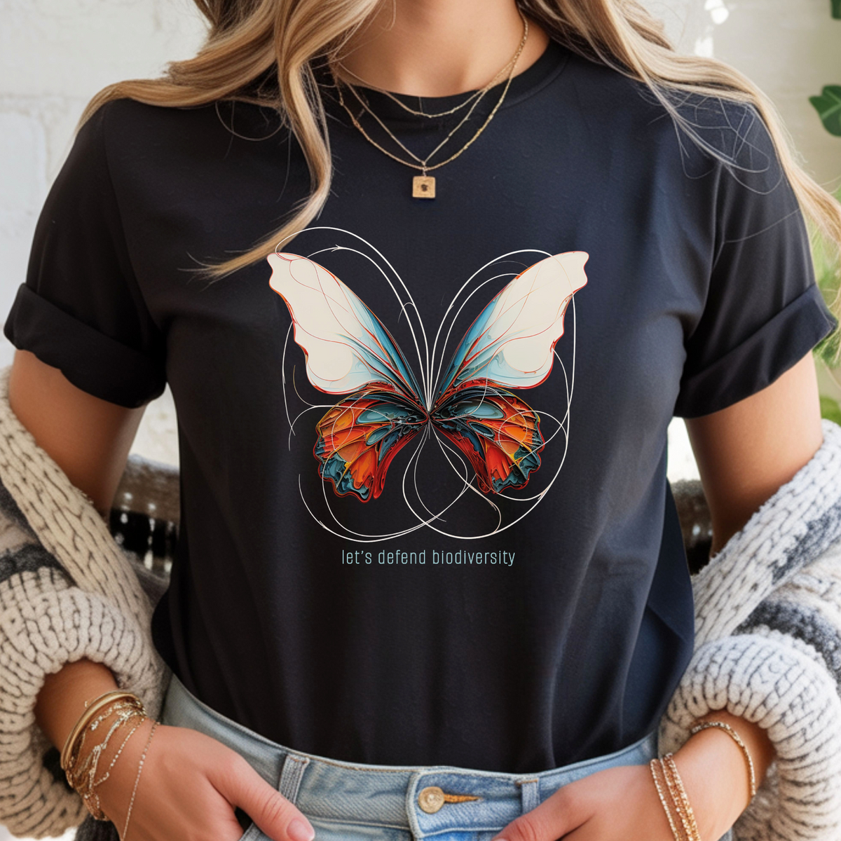 T-Shirt Classique Unisexe - KNOP - Papillon à Longues Queues