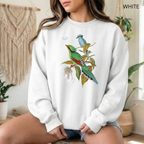 Sweat Unisexe à Col Rond - KNOP - 2 Oiseaux Verts Green Cissa