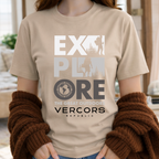 T-Shirt Unisexe en Coton Biologique - Explore Clair