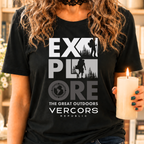 T-Shirt Unisexe en Coton Biologique - Explore Sombre