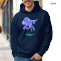 Sweat à Capuche - KNOP - Pieuvre Violette