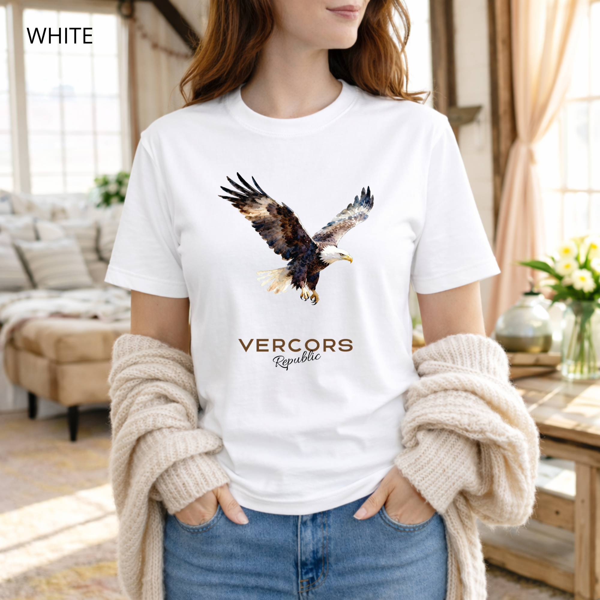 T-shirt unisexe en coton biologique - Aigle Pécheur