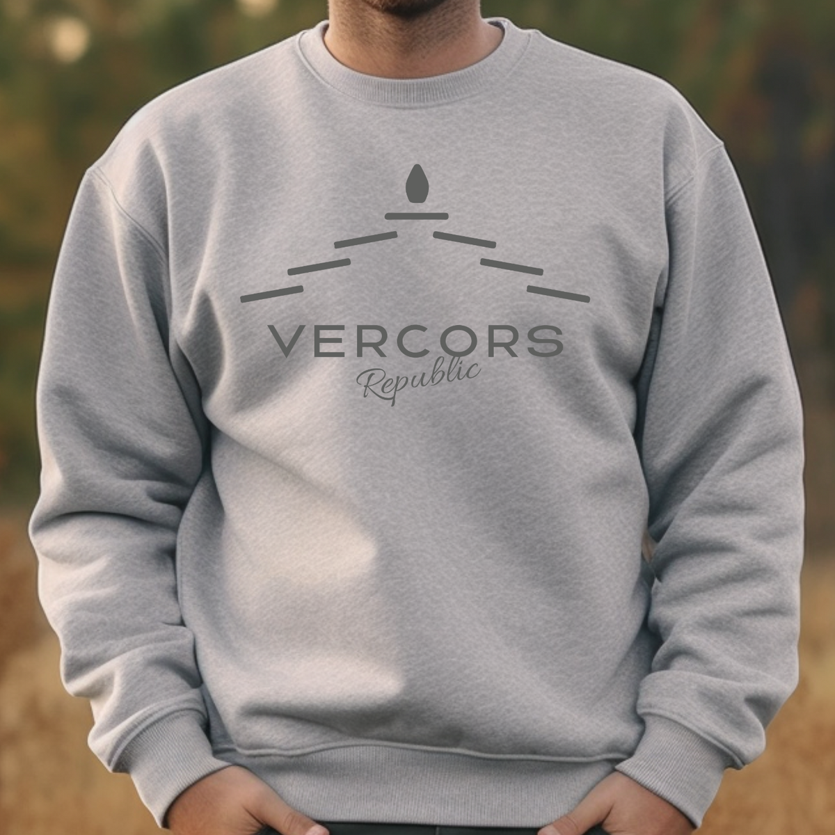 Sweat Unisexe à Col Rond - Lauzes Anthracite