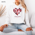 Sweat à Capuche - Cœurs Roses et Rouges