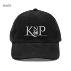 Casquette en velours côtelé - KNOP - Logo Blanc