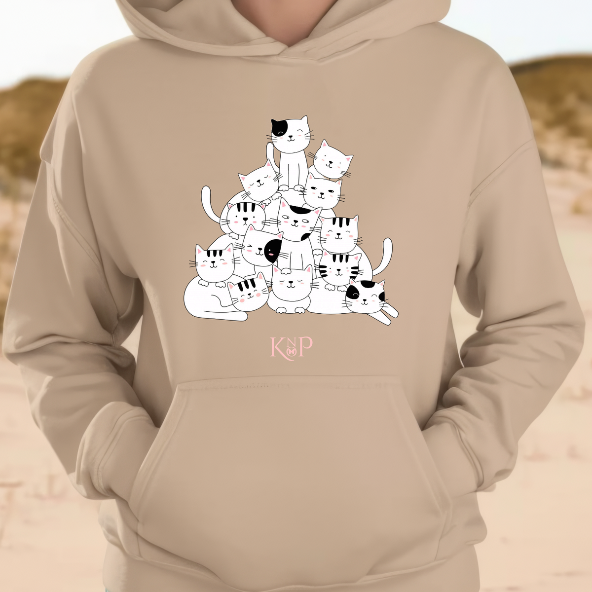 Sweat à Capuche - KNOP - Chats en Pyramide
