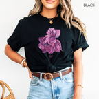 T-shirt classique unisexe - KNOP - Grosse Fleur Violette