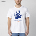 T-shirt unisexe en coton biologique - Griffes Larges Bleu Marine