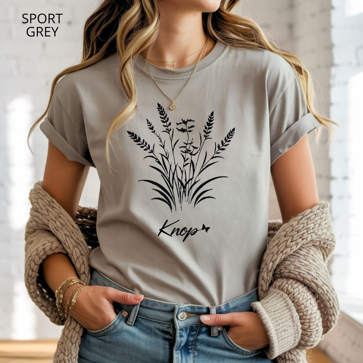 T-Shirt Classique Unisexe - KNOP - Herbes Noires