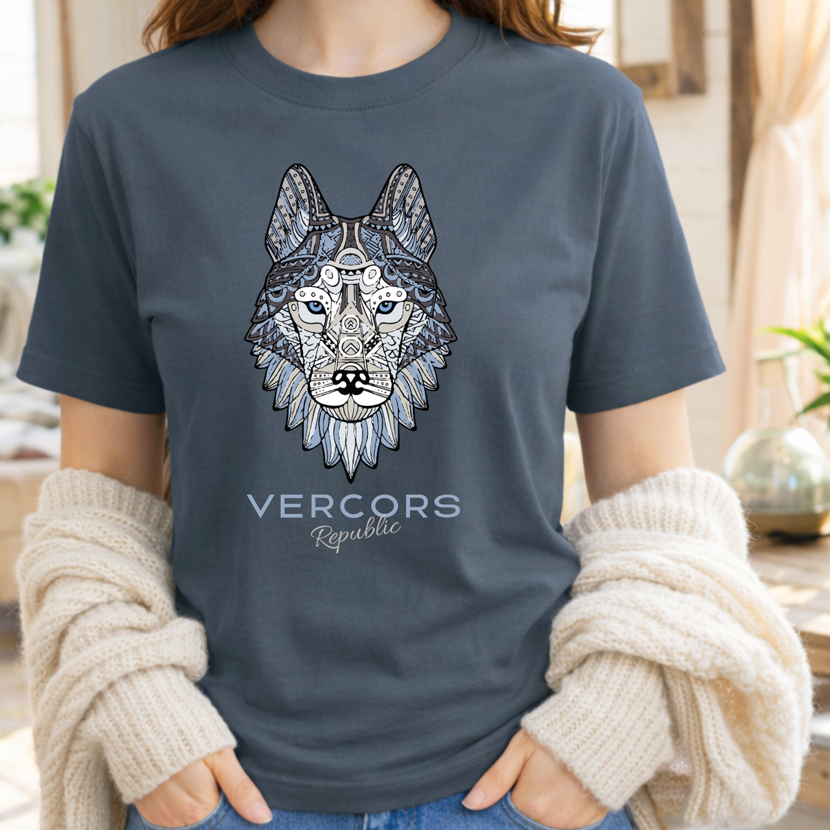 T-Shirt Unisexe en Coton Biologique - Tête de Loup