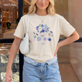 T-shirt classique unisexe - KNOP - Fleurs Bleues