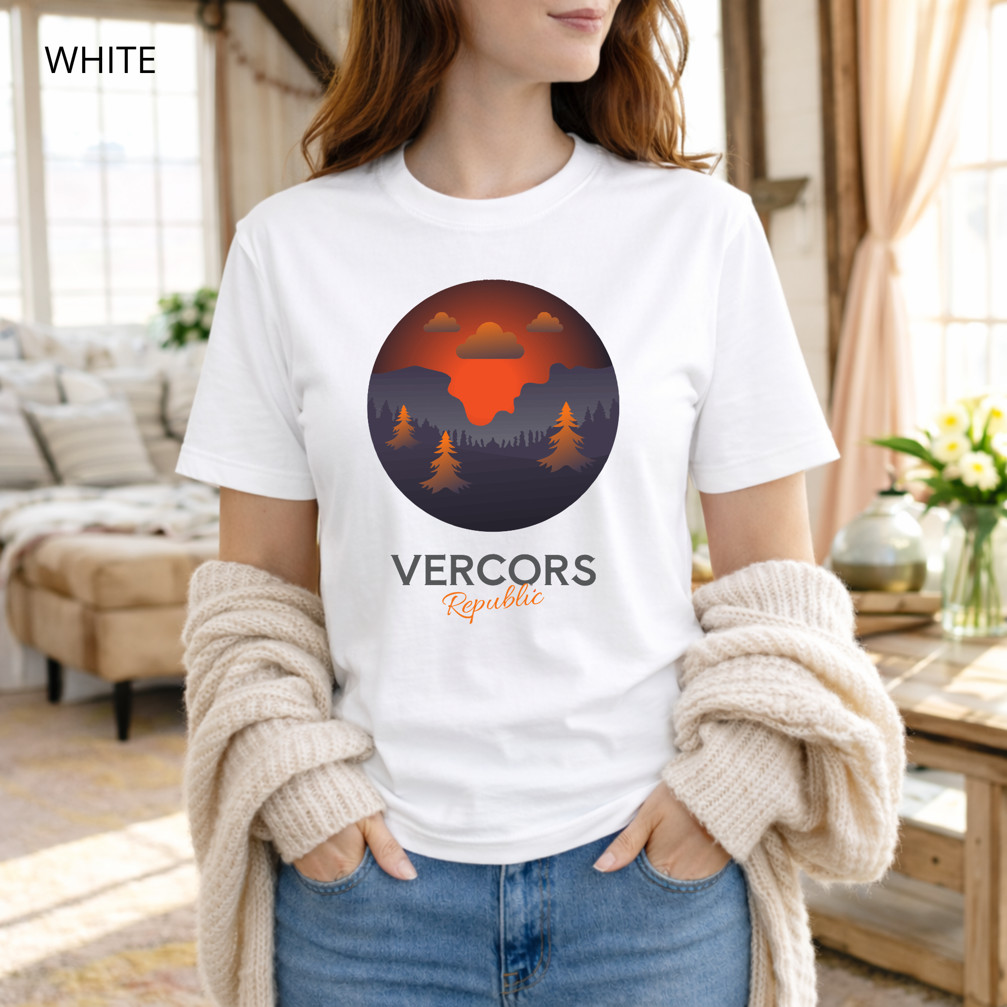 T-shirt unisexe en coton biologique - Foret en Rond