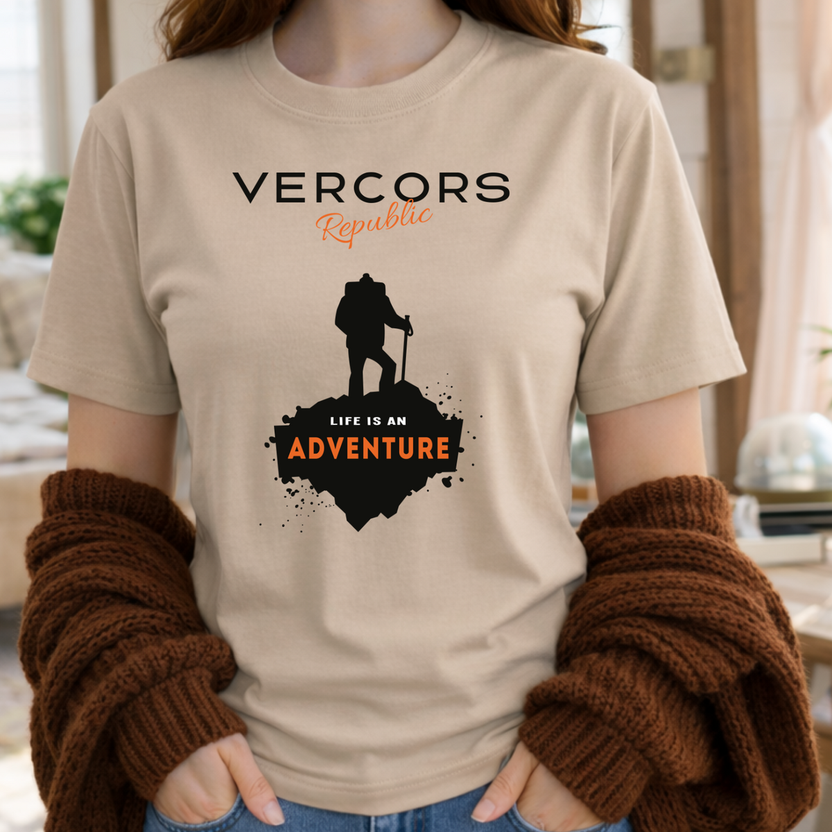 T-Shirt Unisexe en Coton Biologique - Life is Adventure