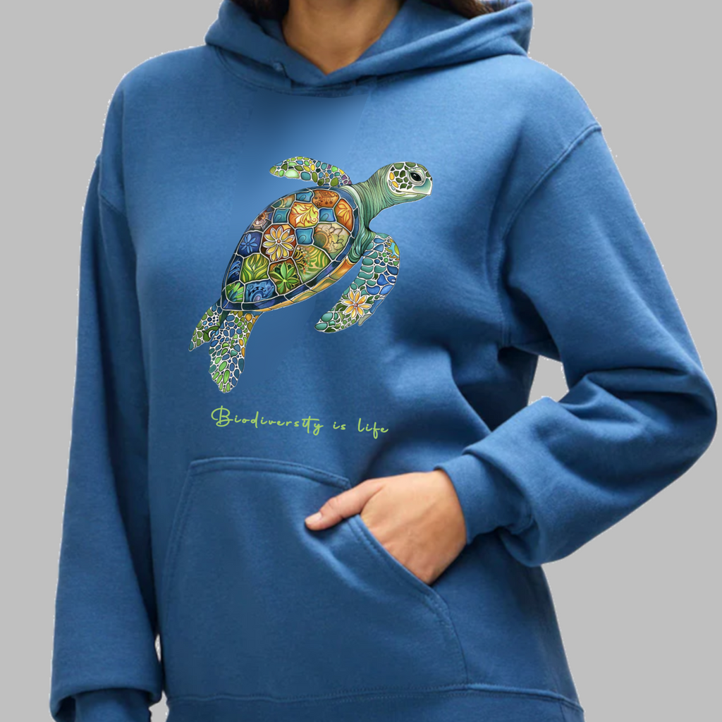 Sweat à Capuche - KNOP - Tortue Verte