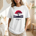 T-Shirt Classique Unisexe - KNOP - Arbre Rouge et Noir