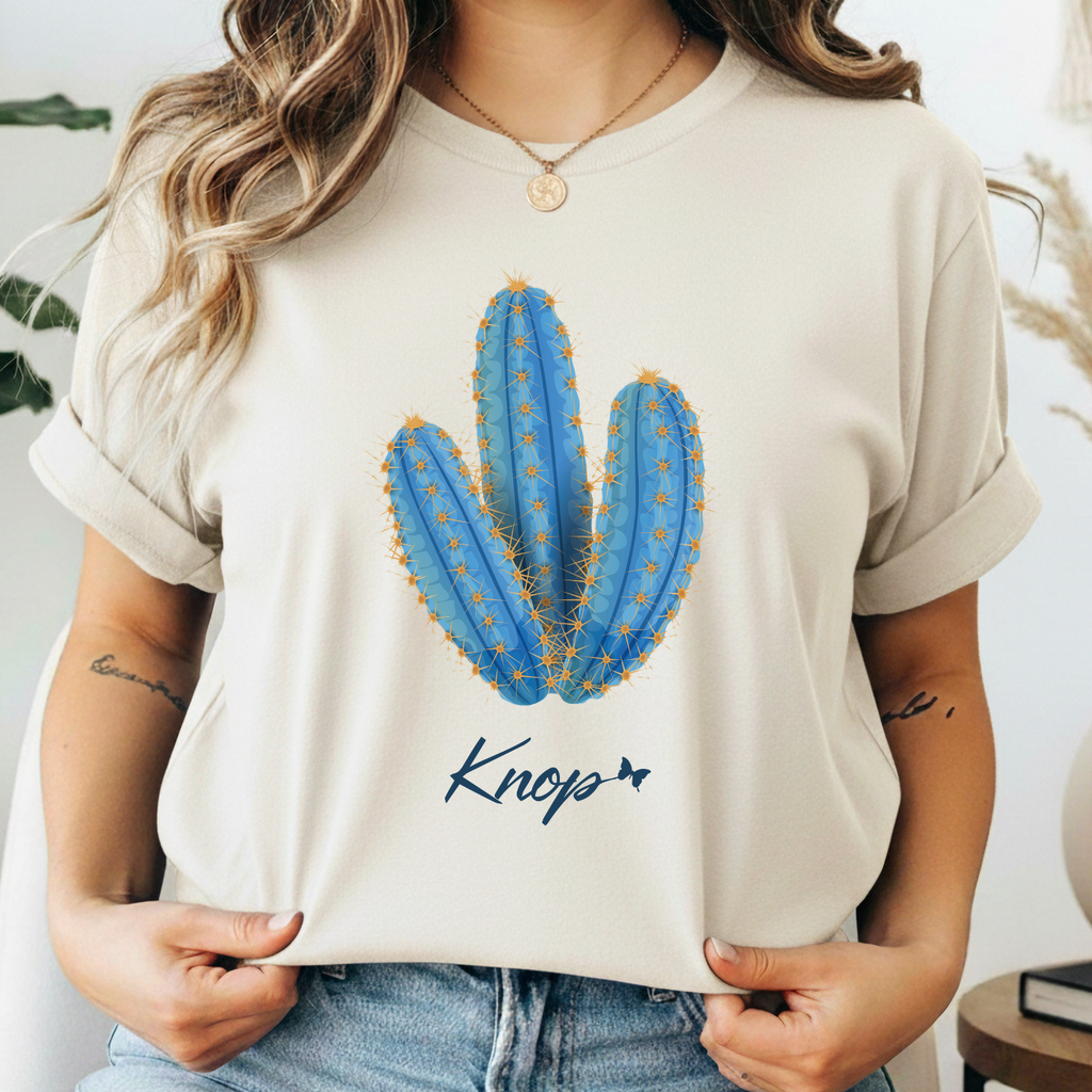 T-Shirt Classique Unisexe - KNOP - Cactus Bleu