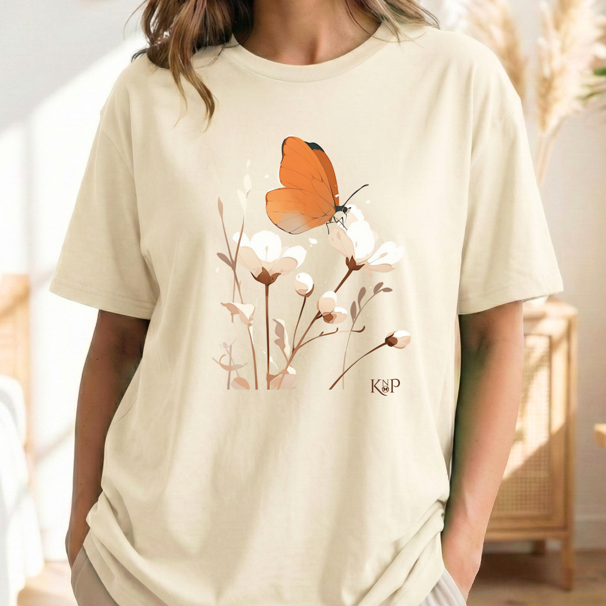 T-Shirt Classique Unisexe - KNOP - Papillon Délicat