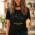 T-shirt unisexe en coton biologique - Face de Chat Noir