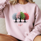 Sweat Unisexe à Col Rond - KNOP - Arbres Multicolores