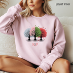 Sweat Unisexe à Col Rond - KNOP - Arbres Multicolores