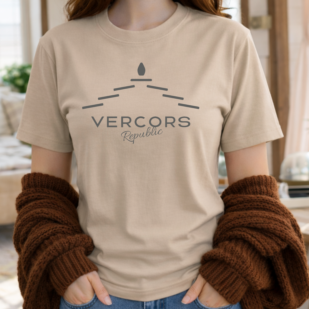 T-Shirt Unisexe en Coton Biologique - Lauzes Anthracites