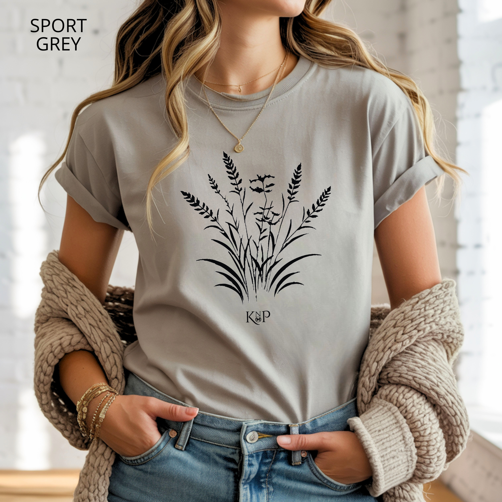 T-shirt classique unisexe - KNOP - Herbes Noires