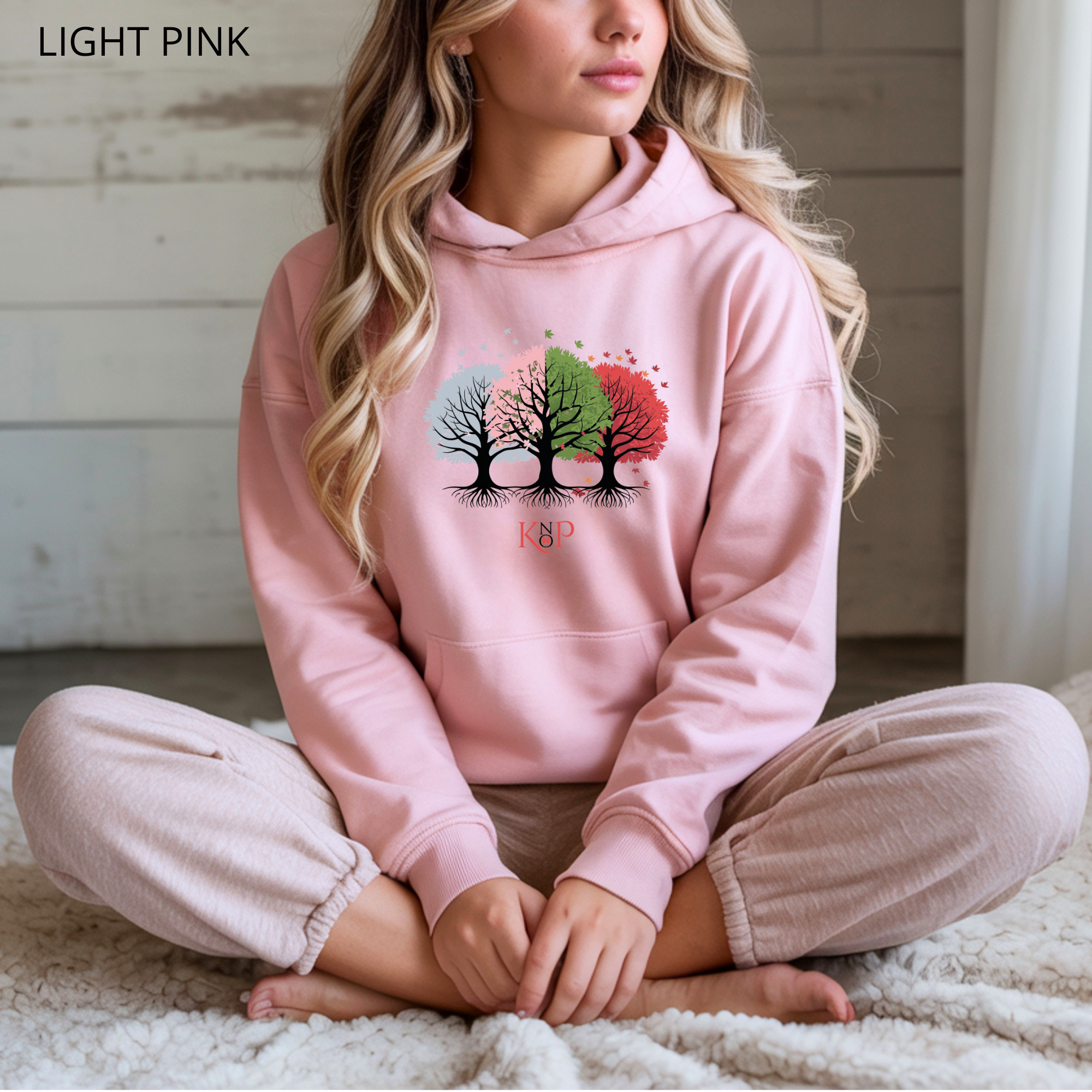 Sweat à capuche - KNOP - Arbres Multicolores
