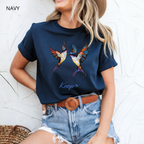 T-Shirt Classique Unisexe - KNOP - 2 Oiseaux Multicolores