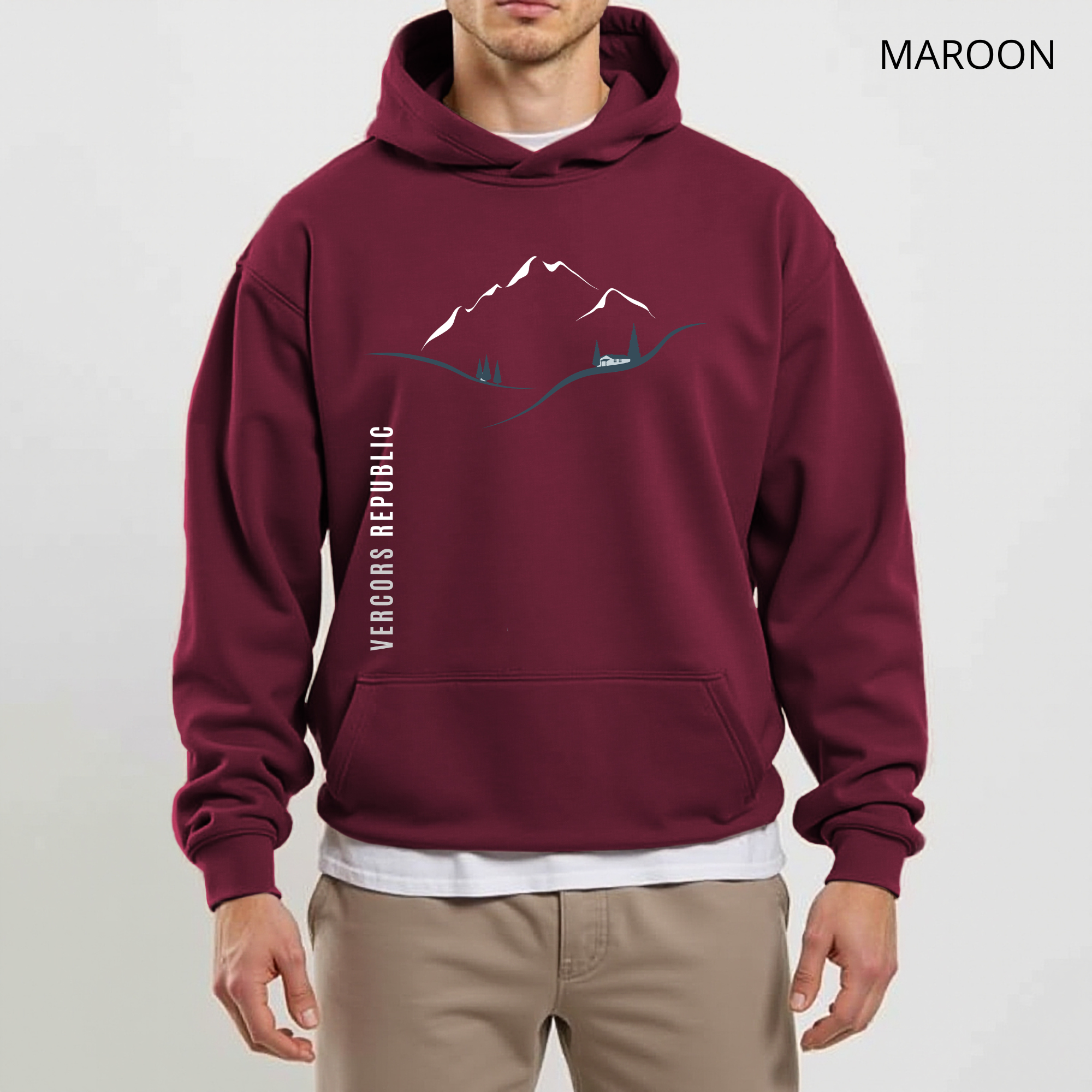 Sweat à Capuche - Paysage  Minimaliste