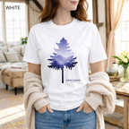 T-shirt unisexe en coton biologique - Silhouette de Sapin